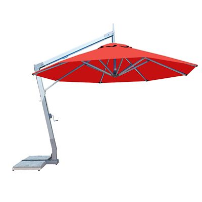 Hurricane Round Side Wind Aluminum Cantilever Umbrella With Base