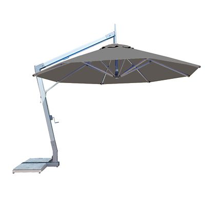 Hurricane Round Side Wind Aluminum Cantilever Umbrella With Base