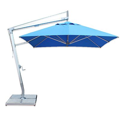 Santa Ana Square Side Wind Aluminum Cantilever Umbrella With Base