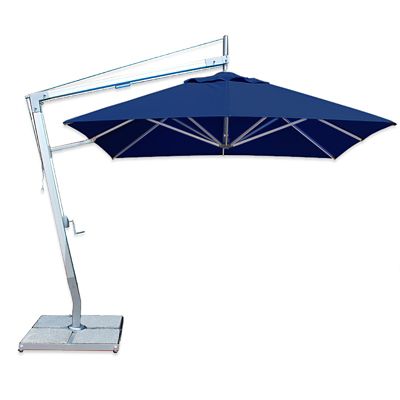 Santa Ana Square Side Wind Aluminum Cantilever Umbrella With Base