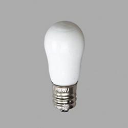 6W 120V S6 E12 White Bulb (6-Pack)
