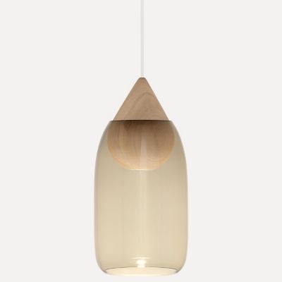 Liuku Drop Mini Pendant with Glass Shade