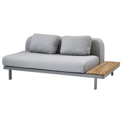 Space 2 Seater Sofa with Side Plate