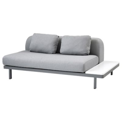Space 2 Seater Sofa with Side Plate