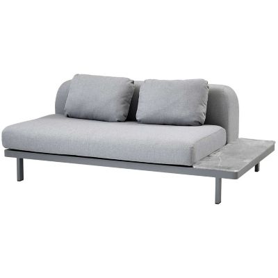 Space 2 Seater Sofa with Side Plate