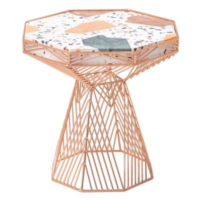 Switch Stool/Side Table with Terrazzo Top