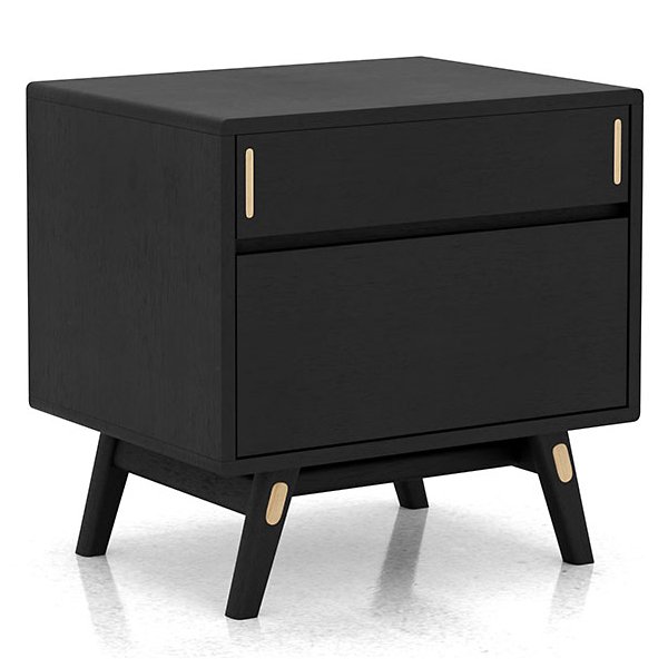 Haru Bed and Nightstand 3 Piece Set