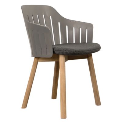Choice Indoor Dining Chair with Seat Cover, Teak Legs