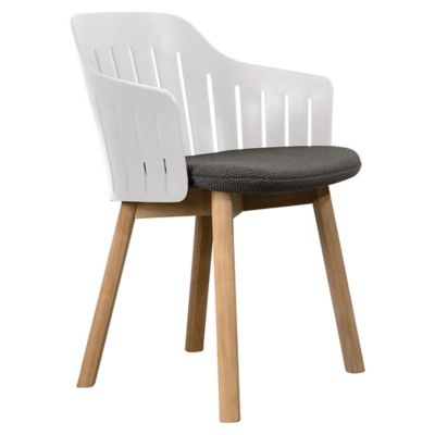 Choice Indoor Dining Chair with Seat Cover, Teak Legs
