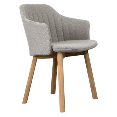 Choice Indoor Chair with Seat/Back Covers, Teak Base