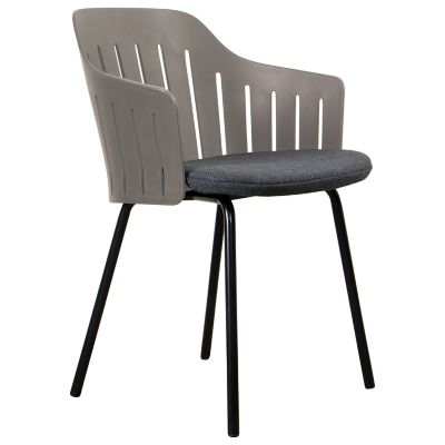 Choice Indoor Chair with Seat Cover, Steel Base
