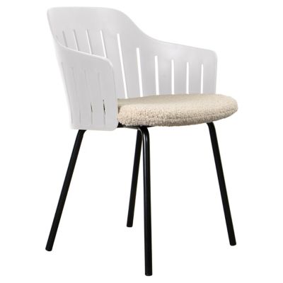 Choice Indoor Chair with Seat Cover, Steel Base