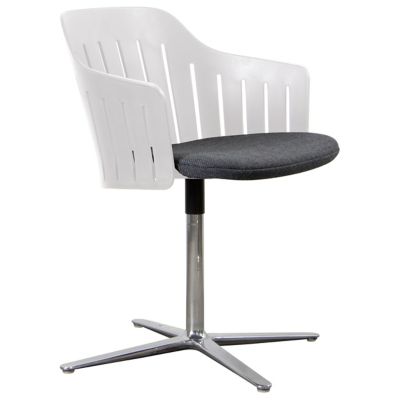 Choice Indoor Chair with Seat Cover, Swivel Base