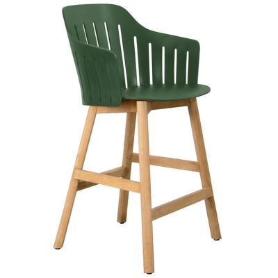 Choice Indoor/Outdoor Counter Chair with Teak Base