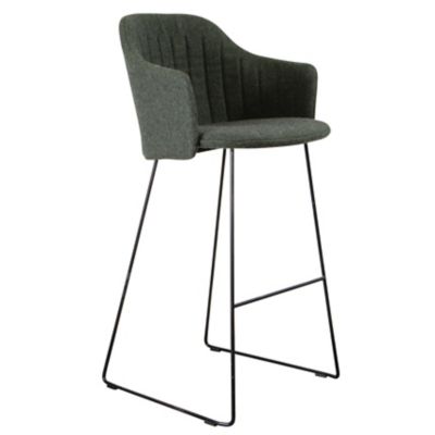 Choice Indoor Bar Chair with Seat/Back Covers, Sled Base