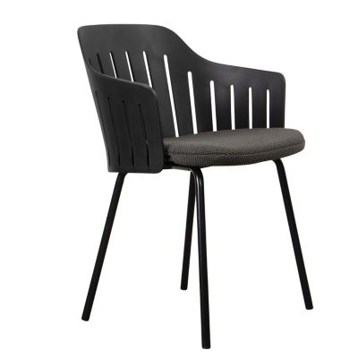 Choice Outdoor Chair with Seat Cover, Steel Base