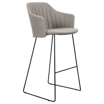 Choice Outdoor Bar Chair with Seat/Back Covers, Sled Base