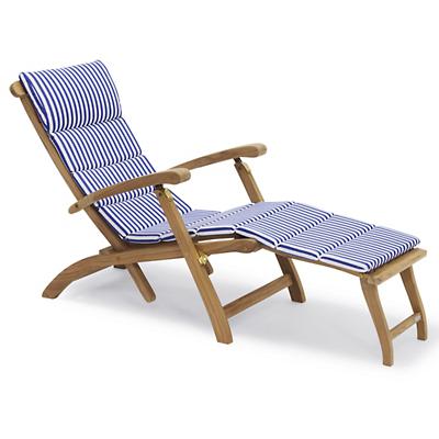 Steamer Outdoor Deck Chair with Cushion