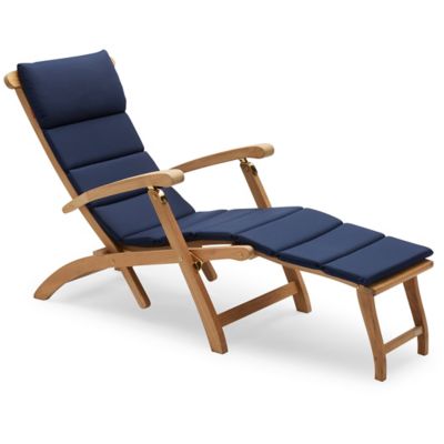 Steamer Outdoor Deck Chair with Cushion