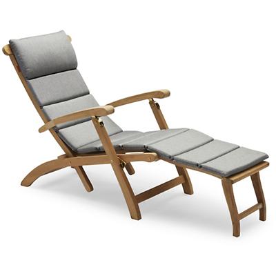 Steamer Outdoor Deck Chair with Cushion
