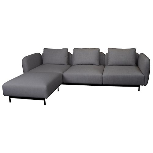 Aura 3-Seater High Armrest Sofa with Chaise Lounge, Right