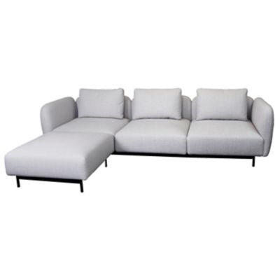 Aura 3-Seater High Armrest Sofa with Chaise Lounge, Right
