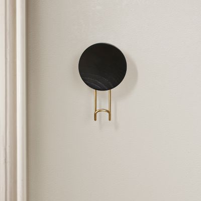 Shown in Black with Satin Brass color, Large size, in use