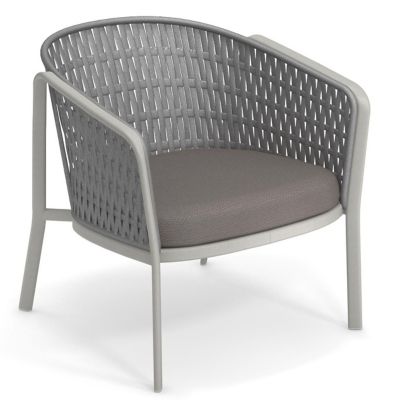 Outdoor Lounge Armchair with Cushion by emu at