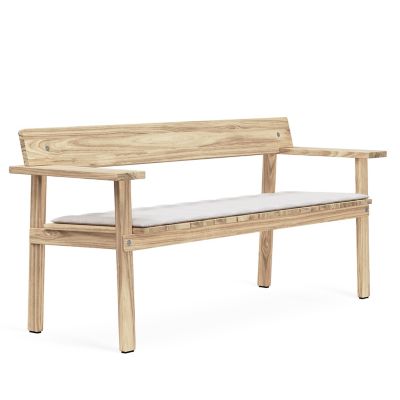 Small outdoor bench with cushion sale