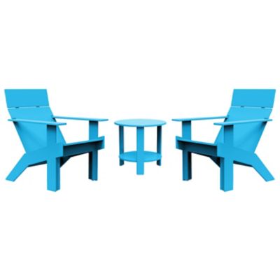 Tall Outdoor Lollygagger Lounge and End Table Bundle