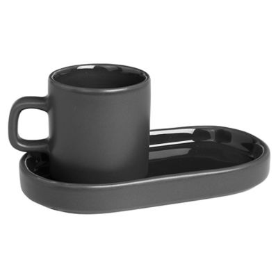Pilar Espresso Cup with Tray, Set of 4