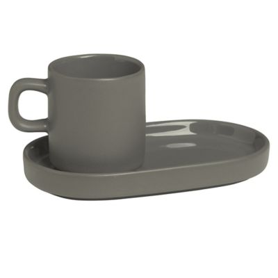 Pilar Espresso Cup with Tray, Set of 4