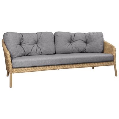 Ocean Large 3-Seater Outdoor Sofa with Cushion Set