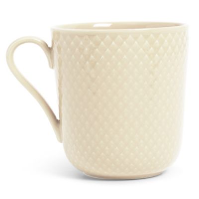 Rhombe Earth Mug with Handle, Set of 4