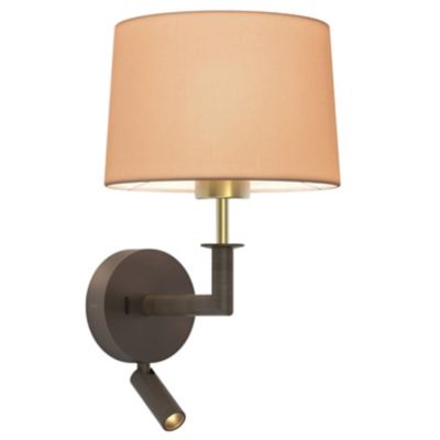 Club Reader Wall Sconce with Round 215 Shade