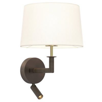 Club Reader Wall Sconce with Round 250 Shade