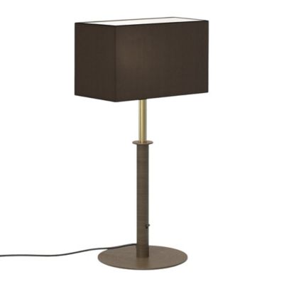 Club Table Lamp with Rectangle 285 Shade