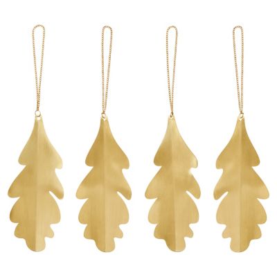 Oak Leaf Ornaments, Set of 8