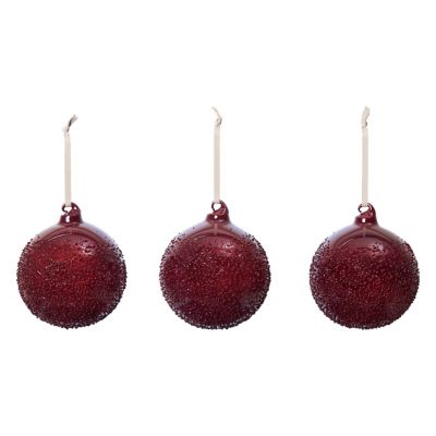 Flurry Glass Bauble Ornament, Set of 6