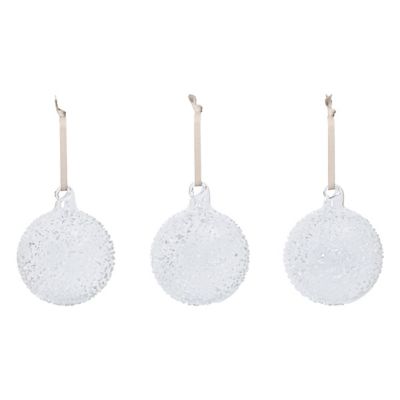 Flurry Glass Bauble Ornament, Set of 6