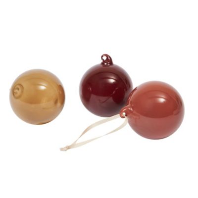 Glass Baubles, Set of 6