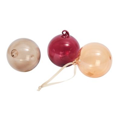 Glass Baubles, Set of 6