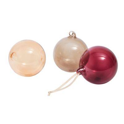 Glass Baubles, Set of 6