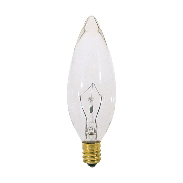 60W 120V B10 E14 Blunt Tip Clear Bulb 6-Pack