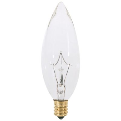 25W 120V B10 Blunt Tip Clear Bulb 6-Pack