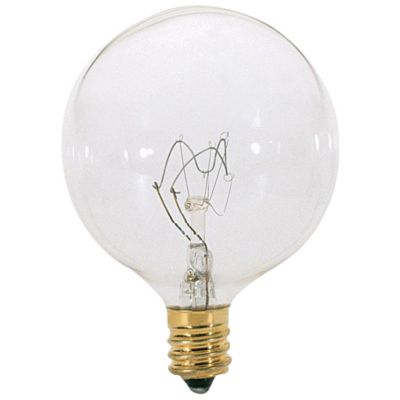 15W 120V G16 1/2 E12 Clear Bulb 6-Pack by Bulbrite at