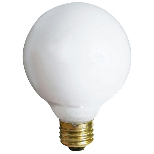 40W 120V G30 E26 Gloss White Bulb 3-Pack