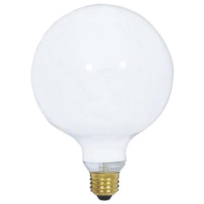 25W 120V G40 E26 Gloss White Bulb 2-Pack