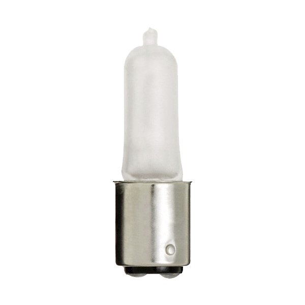 75W 120V T4 DC Bayonet Halogen Frosted Bulb 2-Pack