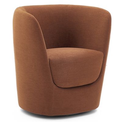 Opla Swivel Lounge Chair (Bellis 35 Rust Orange) - OPEN BOX
